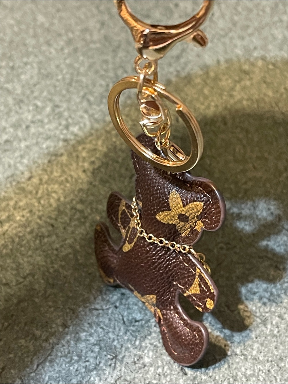 Brown Monogram Mini Pouch Keychain (all 3) bear, cat and purse - Picture 4 of 6